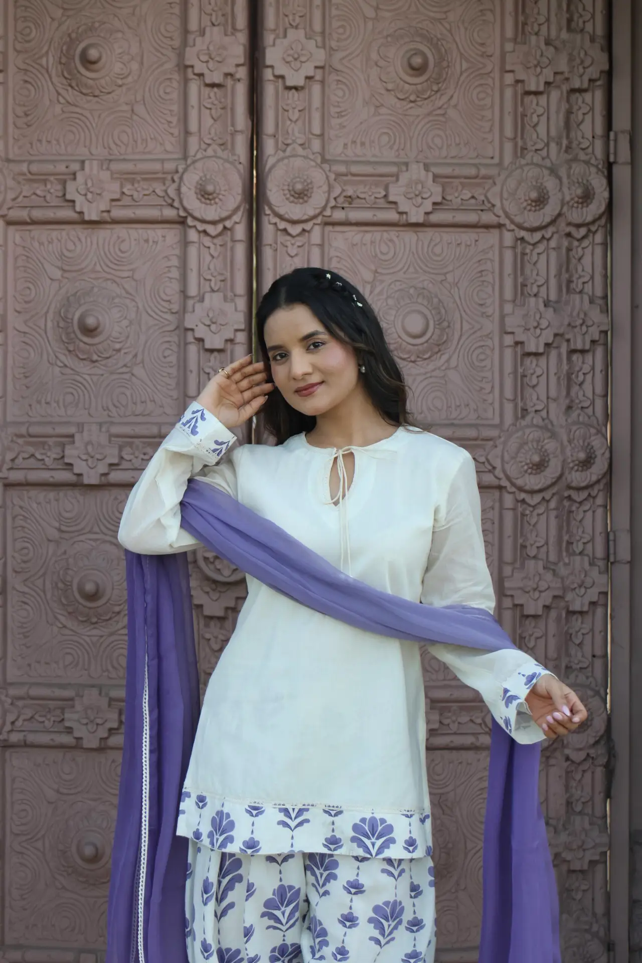 NEELAK – Blue & White Ethnic Co-Ord Set